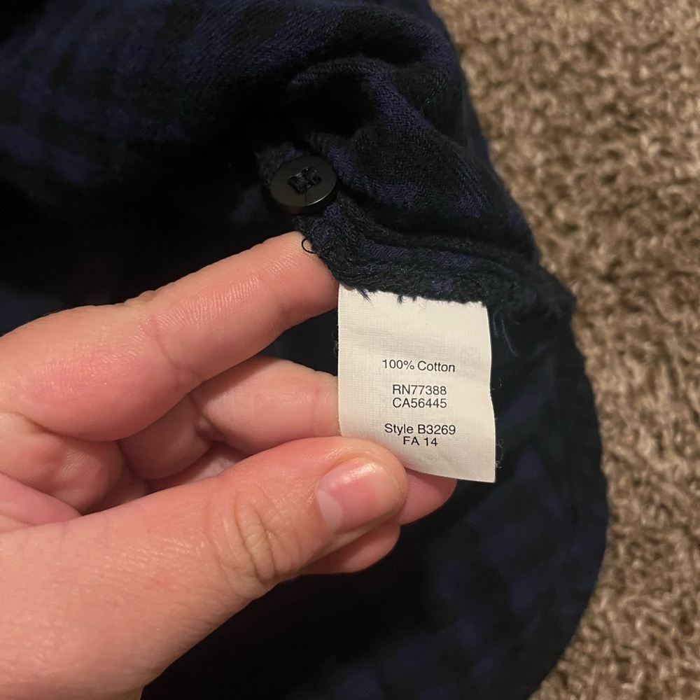 Madewell Women's Lumberjack Chic Relaxed Blue Flannel Daywalk Shirt Dress - Picture 5 of 8